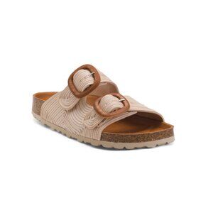 FUN VERBENAS Crudo Made In Spain Ruth Flat Sandals